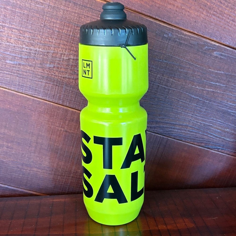 LMNT 26oz Purist Stay Salty Water Bottle Lime Green
